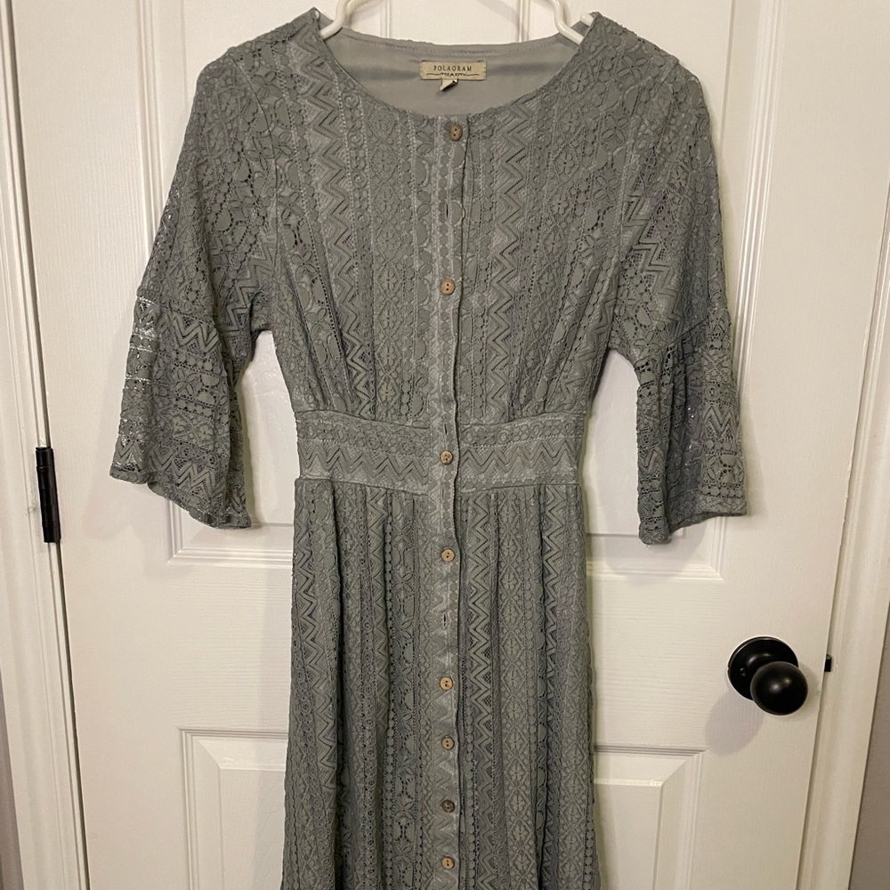 Polagram Green Lace Dress